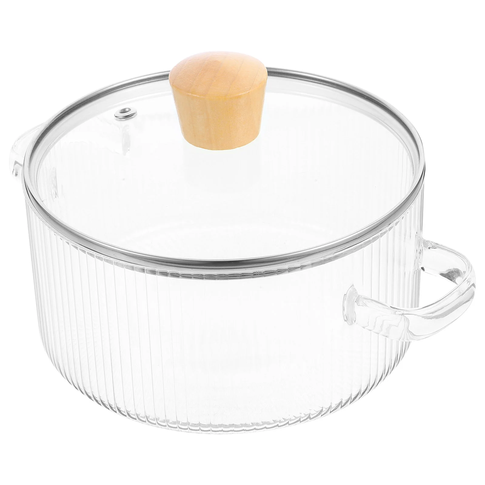 

Glass Saucepan Glass Pot with Lid Glass Cookware Pasta Noodle Pot Soup Milk Glass Stewpan