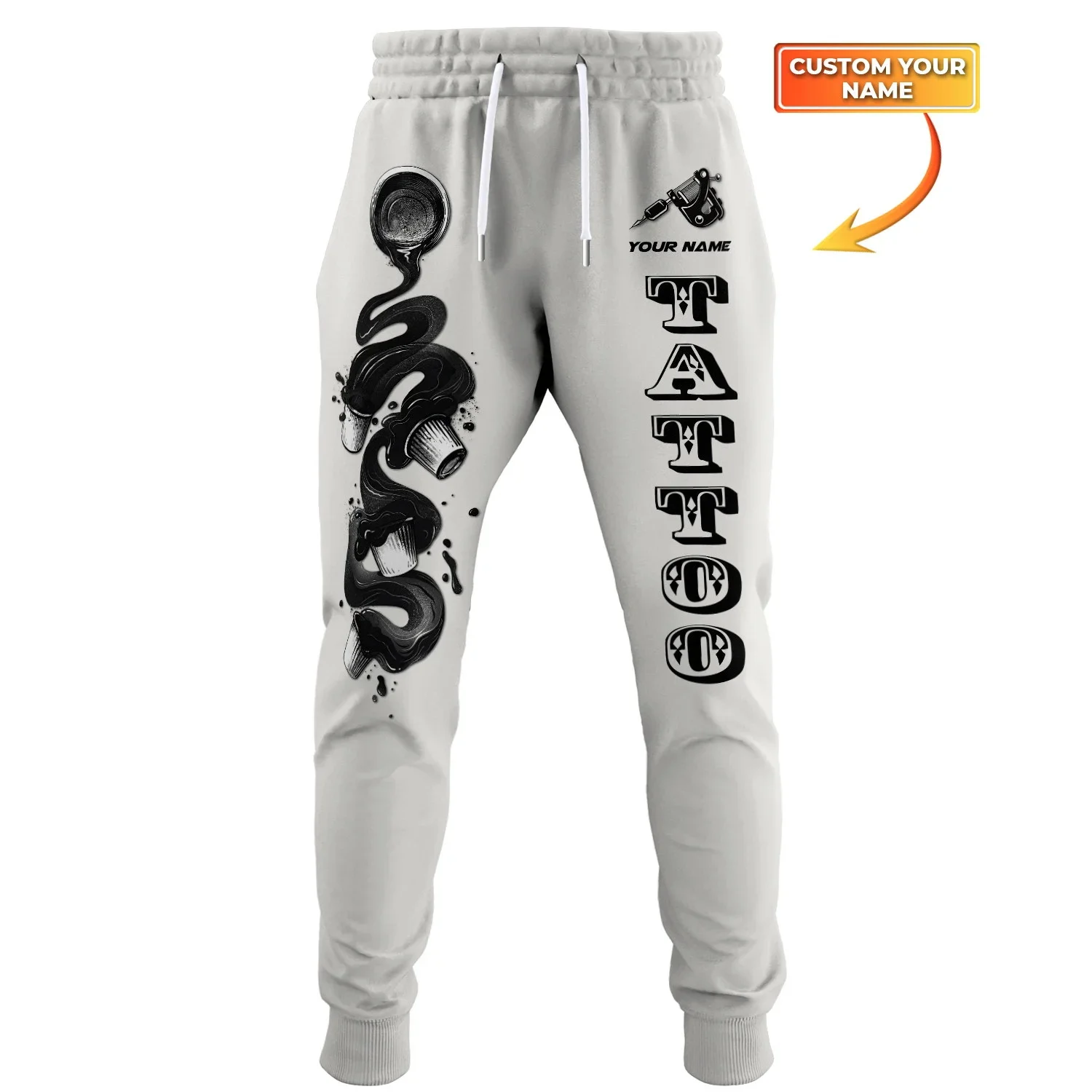Tattoo Künstler personal isierte Name 3d überall gedruckt Männer Jogging hose Herbst Mode Unisex lässig Tattoo Jogger Hosen mp05 – Detail 8