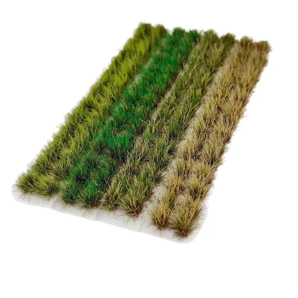 Grasbüschel 120 Stück Mehrfarbig 8mm Selbstklebend Miniaturmodell Sandtisch Kriegsspiel Landschaft DIY Szenenbau Modellzubehör – Detail 3
