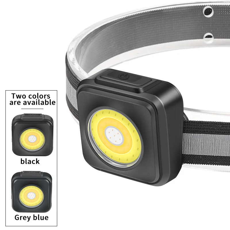 

Small Adjustable Lightweight Headlights With Three Light Sources, Outdoor Lighting, Charging COB Small Headlights