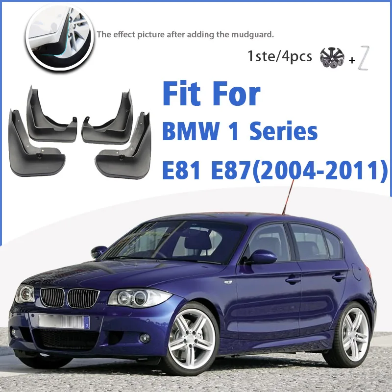 Garde-boue pour BMW Série 1, E81, E87, 2004-2011, Bavettes, Garde-boue,  Accessoires de voiture, 2005, 2006, 2007, 2008, 2009, 2010 - AliExpress