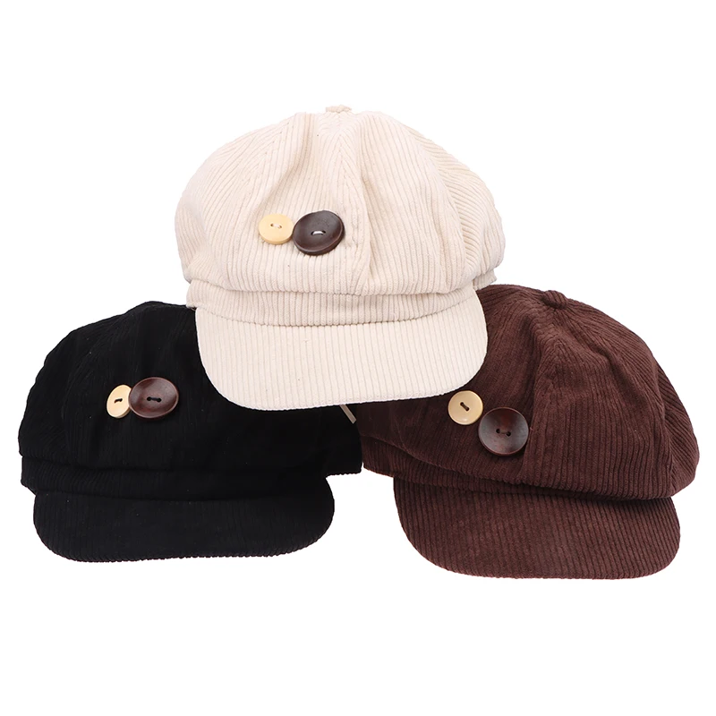 Autumn Winter Women Berets Female Retro Boinas Berets Cap Lady Bonnets Hat Octagonal Newsboy Hat