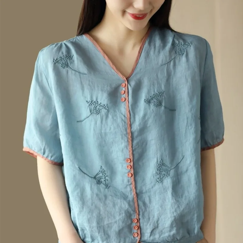 Spring Summer New Fashion Round Neck Short Sleeve Tees Casual Women's Clothing Loose Pure Cotton Female Clothes Printed T-Shirts