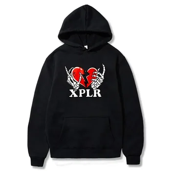XPLR Heartbreak Hoodie Sam and Colby Merch Men Women y2k Hoodie Long Sleeve Tops Hooded Sweatshirt Fashion Winter Clothes 2024