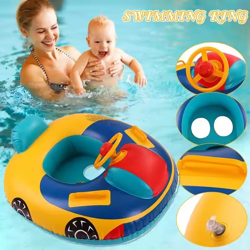 Swimming Float Seat Swimming Pool Float Swimming Ring Baby Water Inflatable Toy