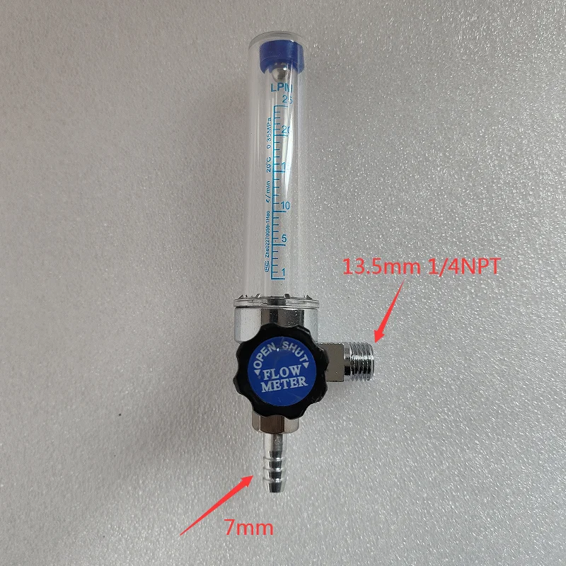 Regulator Flow Argon Indicator Nitrogen Gas Meter Co2 Welding Carbon Dioxide Air Flowmeter Purge Tire Inflator Hose Measuring