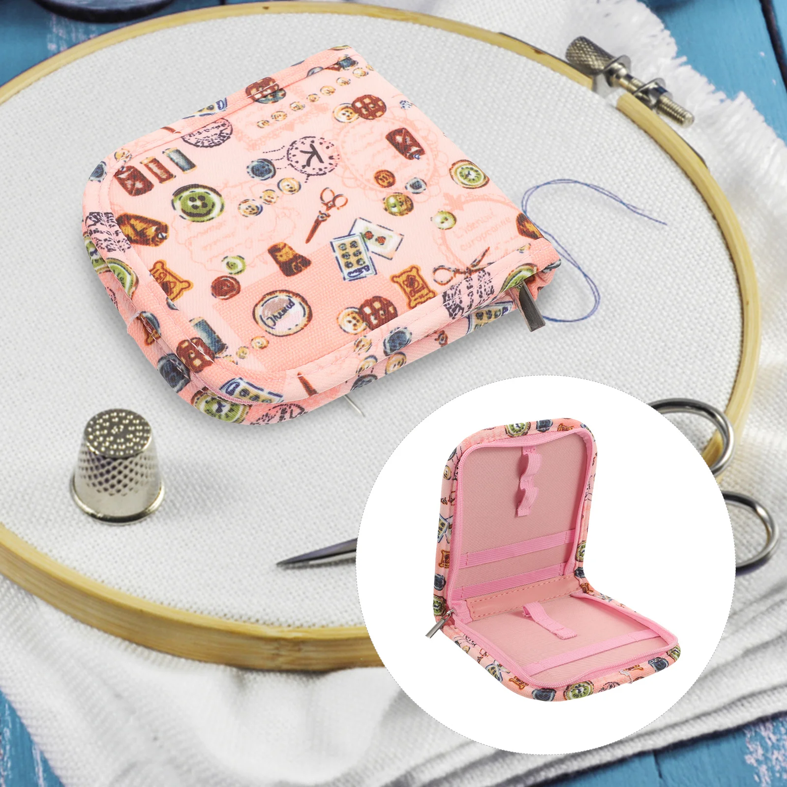

Wool Storage Bag Zipper Crochet Hook Bag Crochet Hook Bag Knitting Yarn Pouch Sewing Bag