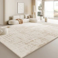 Cream Style Rugs for Bedroom Thick Washable Lounge Floor Mat Large Area Living Room Decoration Plush Carpet Home Fluffy Soft Rug 2
