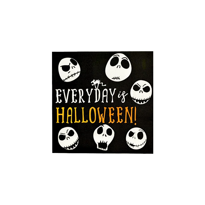 thumbnail image 1 of Fondo de vajilla desechable decorativa para fiesta de cumpleaños de Halloween, Pesadilla antes de Navidad, globo para baby shower, regalo para niños, 1 of 5