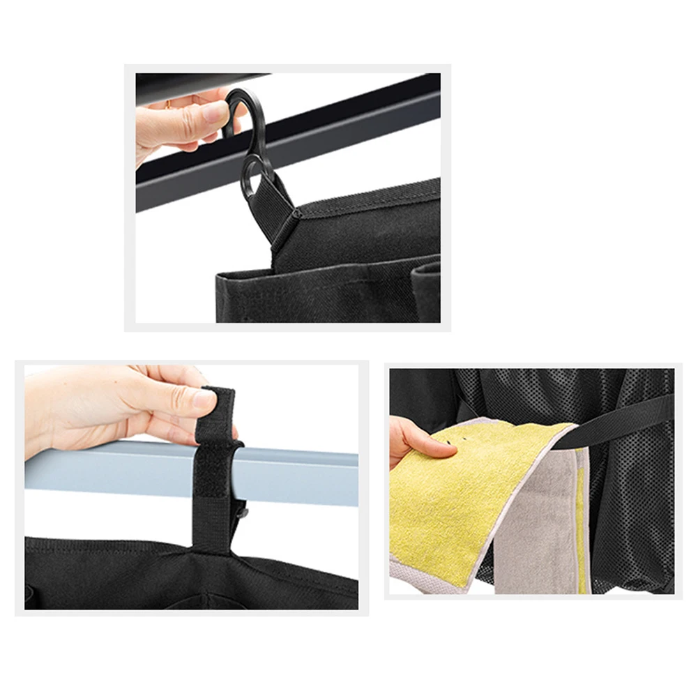 Easy Installation Cargo Net Bag Camping Organizer Stroller Cargo Net Elastic Installation Hooks Large Storage Capacity