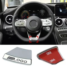 

Car Steering Wheel 3D Metal Sticker Interior Accessories For Mercedes Benz AMG W204 W205 W203 W211 W212 W201 W210 C200 C260 C300