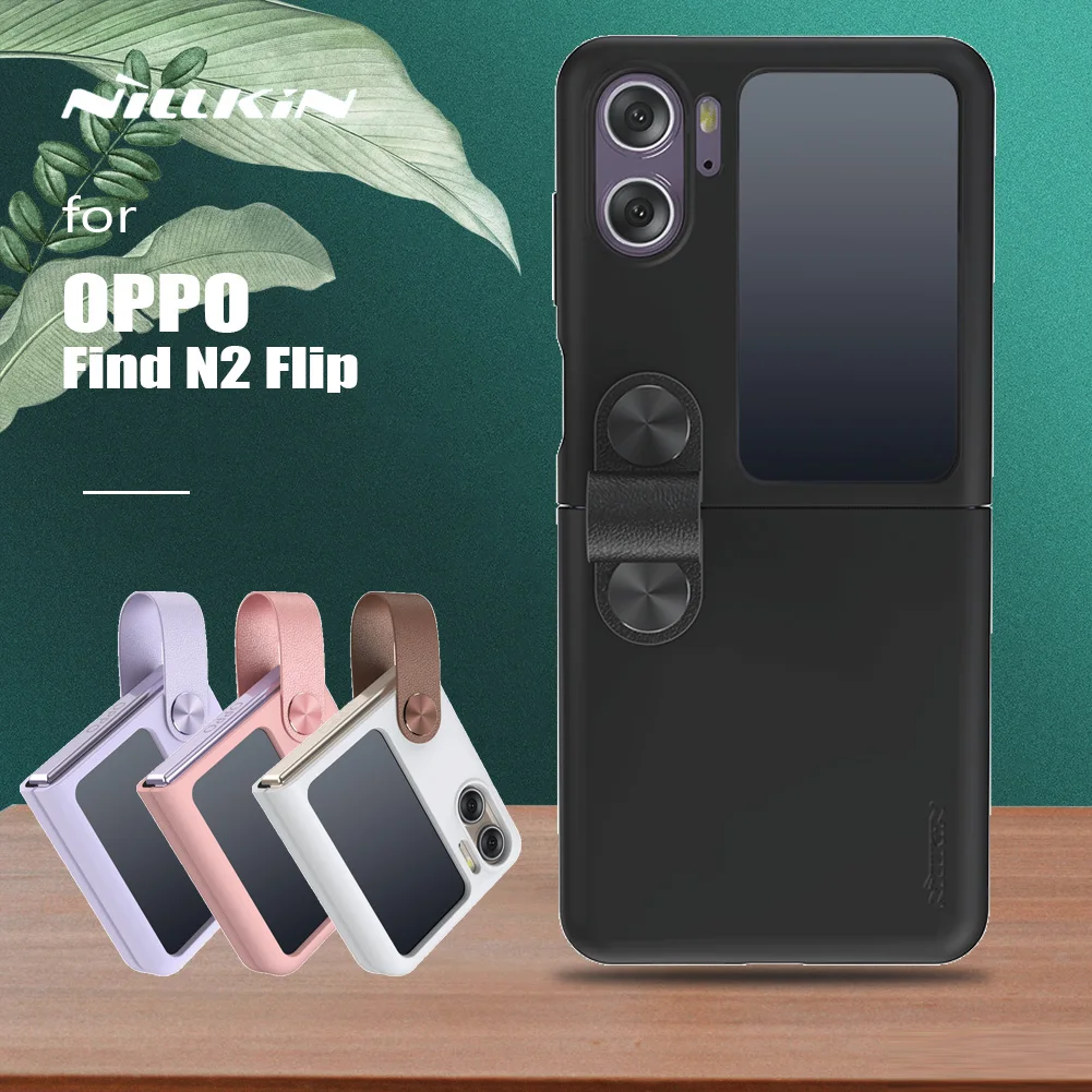 

Nillkin for OPPO Find N2 Flip Case Liquid Silicone with Finger Ring Stand Case Soft Touch Back Cover for OPPO Find N2 Flip Case