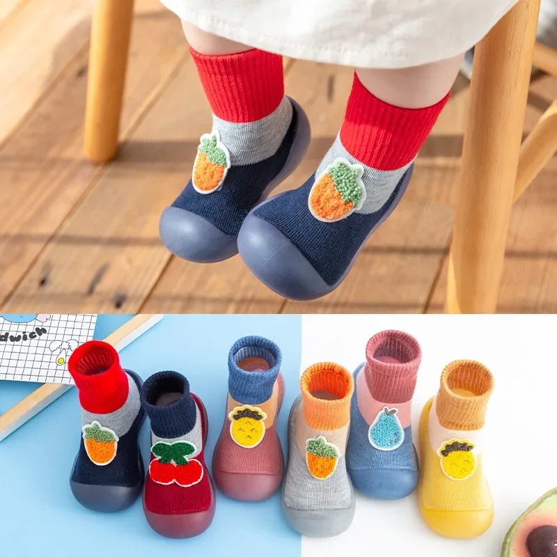 

Infants and toddlers soft bottom toddler shoes baby socks autumn and winter indoor floor socks men and women children's shoes