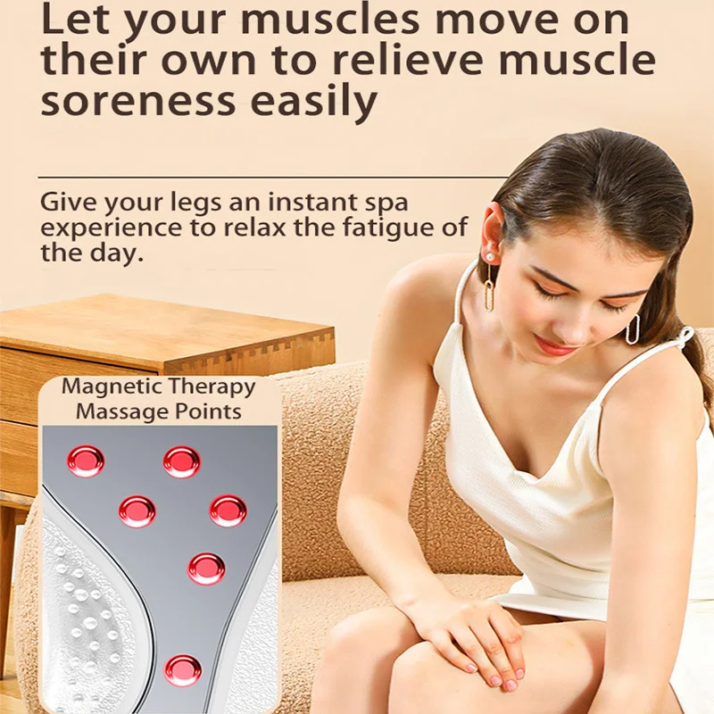 Electric Vibration Foot Leg Trainer with Heat for Circulation