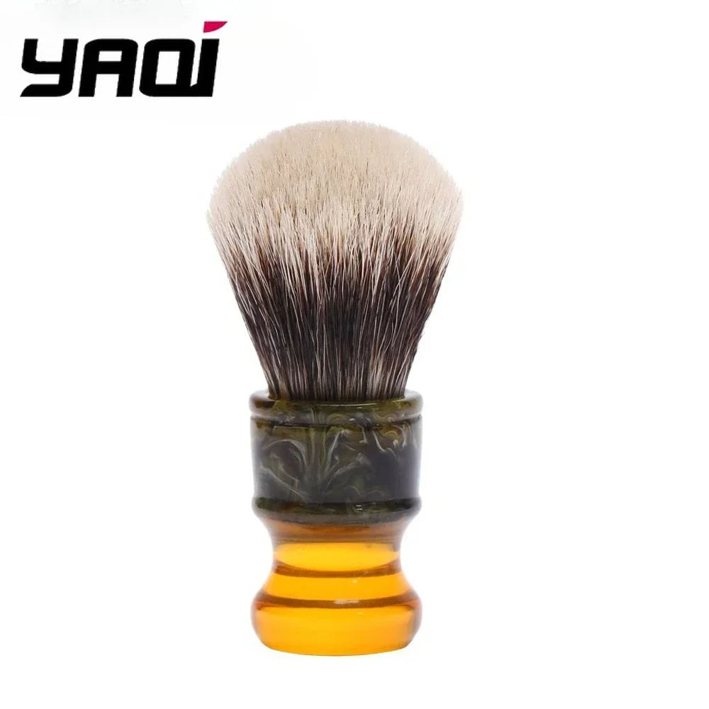 Shaving Brush Wet Shaving Brush YAQI 22MM Sagrada Familia Two Band Badger Hair Resin Handle Men Wet Shave Brushes