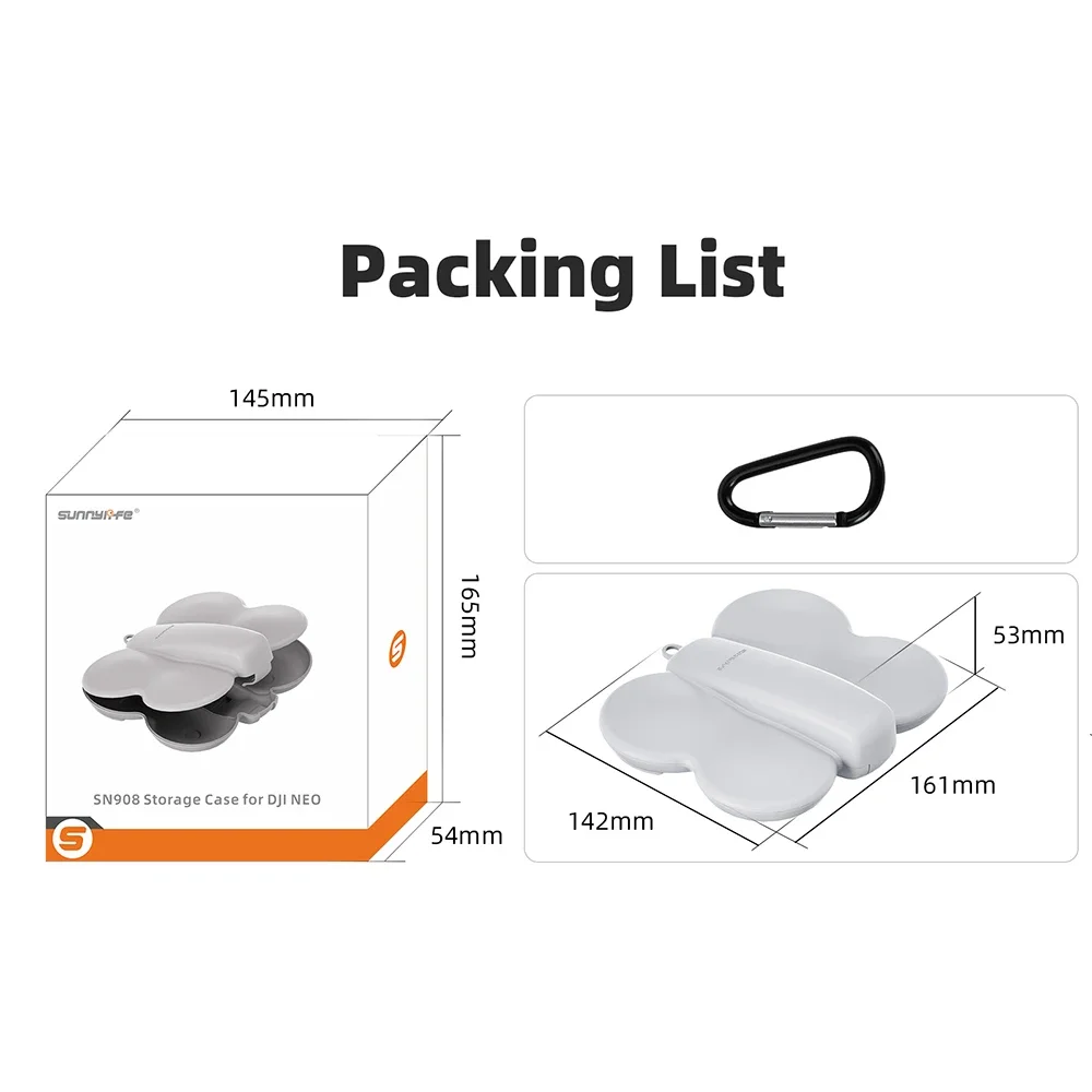 For DJI NEO Color Box For DJI NEO Crash-proof and Scratch-resistant Storage Box Butterfly Portable Storage