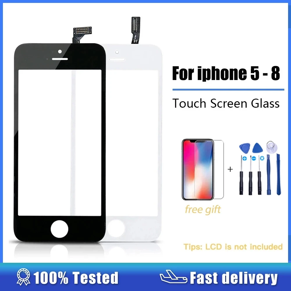 Touch Screen Digitizer Per Iphone 6 6S Plus 5 5S Se 5C Touchscreen + Cornice Frontale Touch Panel Lente In Vetro Per Iphone 7 8 Plus 6P