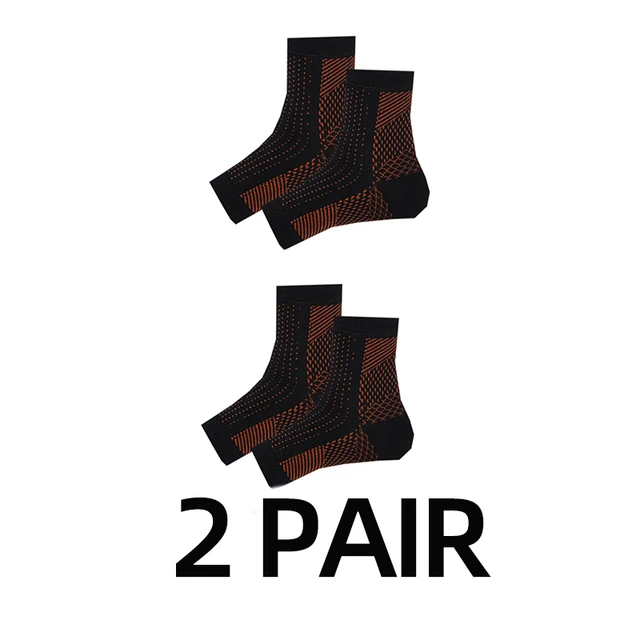 Men Women Sports Socks Foot Angel Anti Fatigue Outerdoor Compression Breatheable Foot Sleeve Support Socks Brace Sock 2 pair