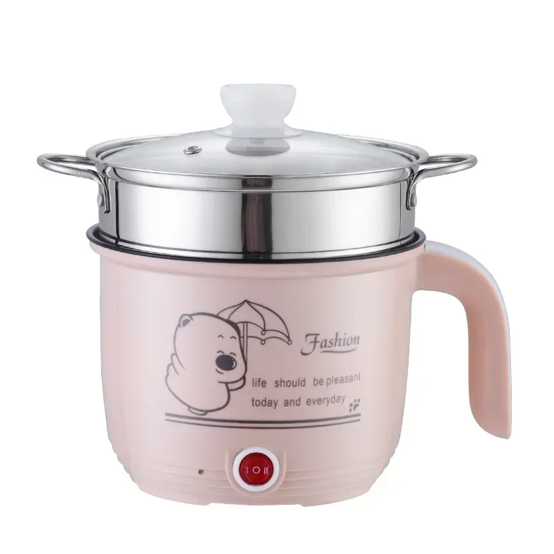 220V Mini Rice Cooker Electric Cooking Machine Single Double Layer Available Hot Pot Multi Electric Rice Cooker 1.8L 3