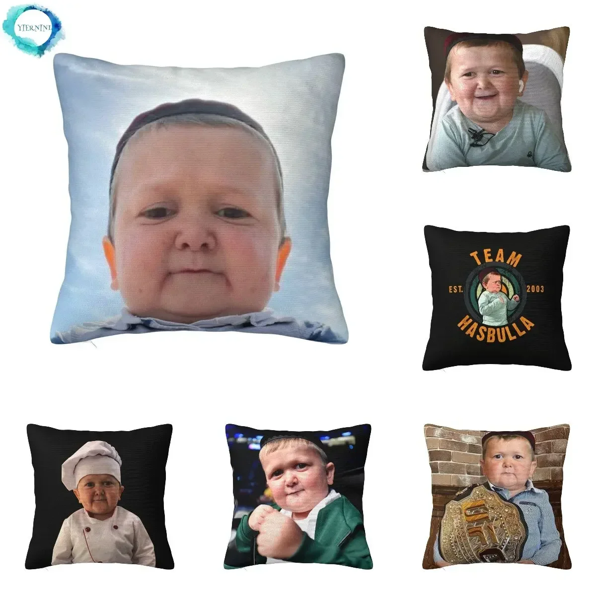 FunnyHasbullaMagomedovThrowPillowCaseSquarePillowCaseCushion