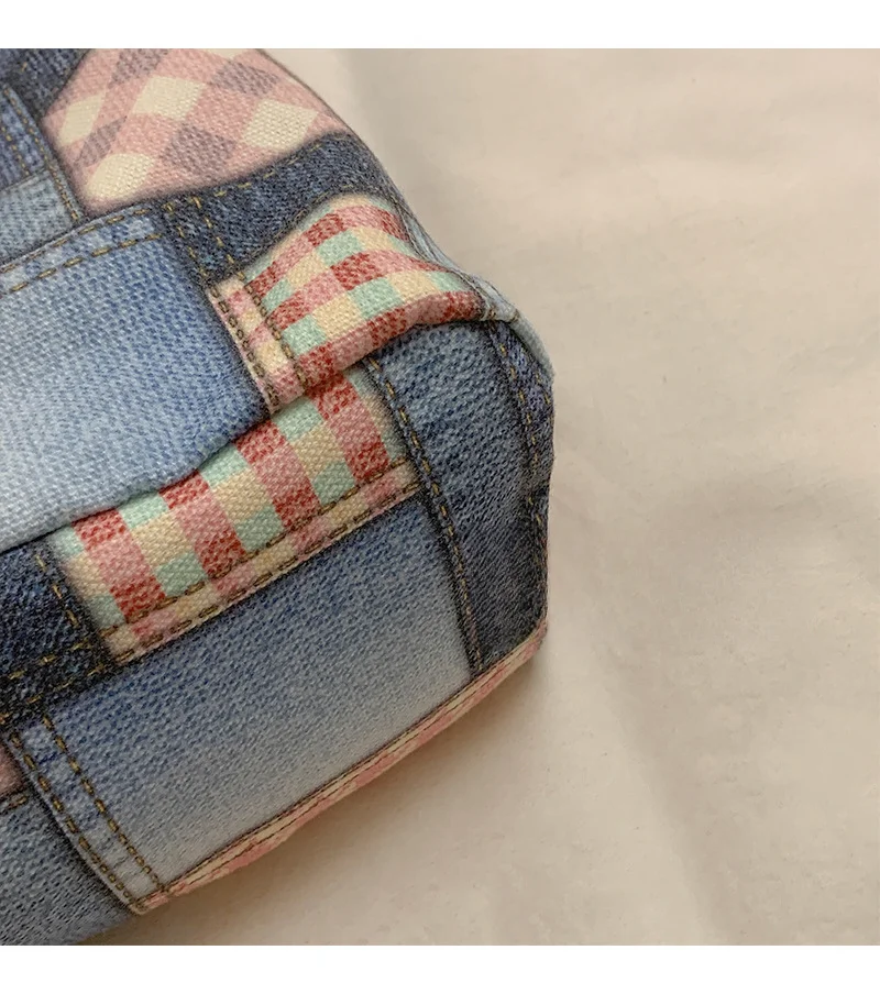Women Denim Tote Bag Versatile Large Shoulder Bag Casual Style_voghion.com