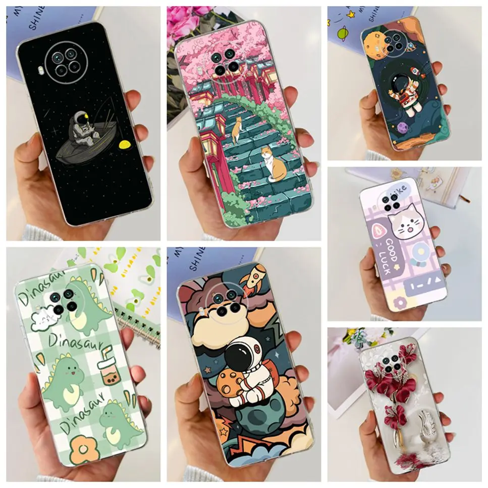 Новинка, чехол для Xiaomi Mi 10T Lite, с рисунком астронавта, динозавра, мягкий силиконовый чехол из ТПУ Для Xiaomi 10T Lite, бампер, чехол для телефона
