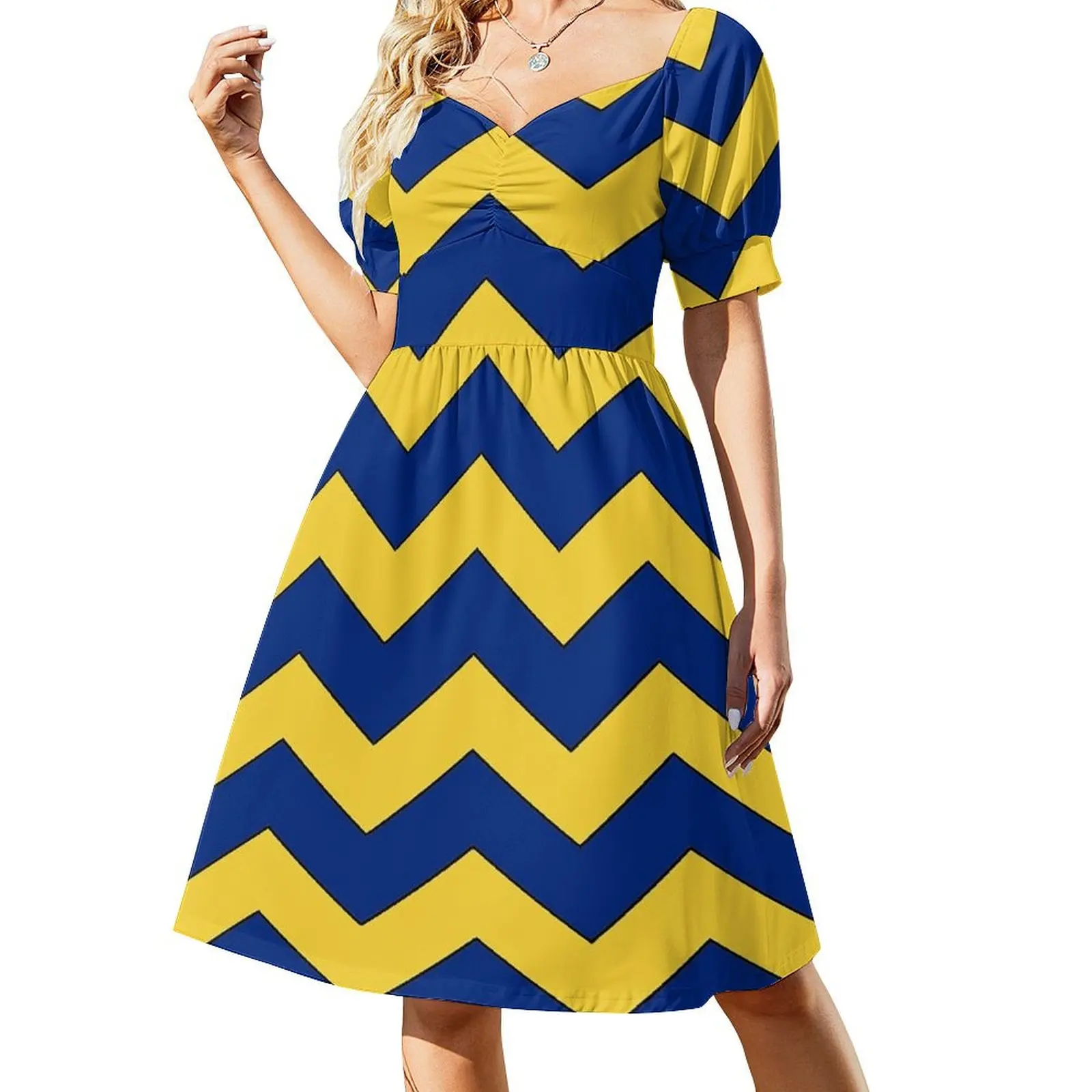 thumbnail image 1 of Vestido de manga corta "Disaster Strikes The Good Place", vestido de mujer, vestido de verano para mujer , mono de verano para mujer, vestido de fiesta, 1 of 7