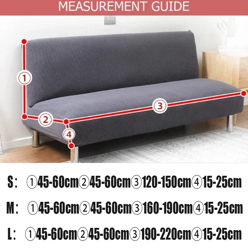 S/M/L Sofa Bed Cover Without Armrest Folding Sofa Cover Elastic Sofa Covers for Living Room Couch Covers for Sofas 2