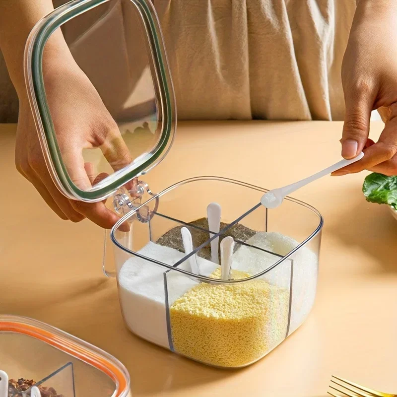 

Пластиковая искусственная Бытовая, герметичная, влагостойкая, с четырьмя отделениями, встроенная солевая банка, 1 шт.