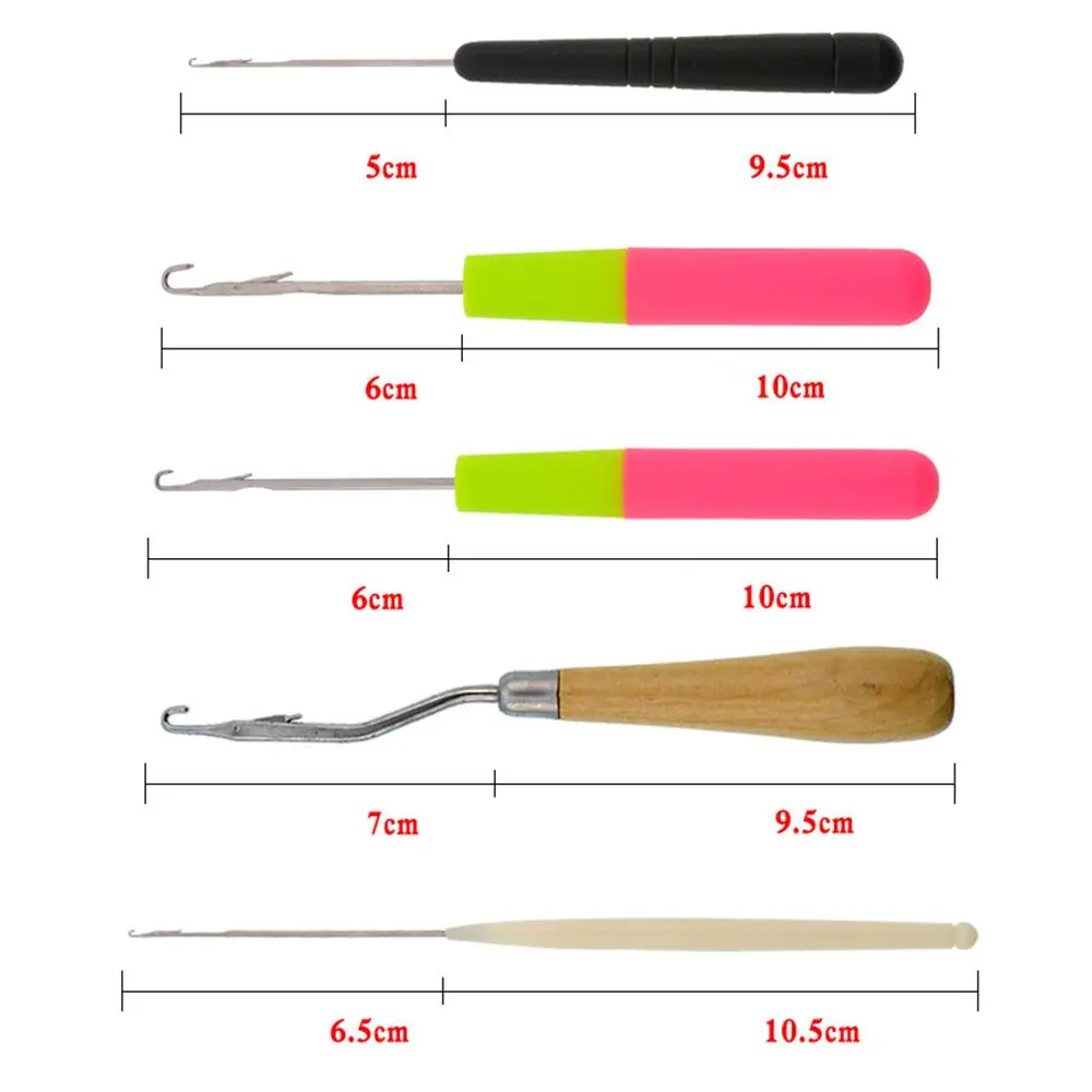 Latch Crochet Hook Hair Weave Crochet Needle Wigs Knitting Hair Extensions Styling Carpets Repair Tools Braid Craft