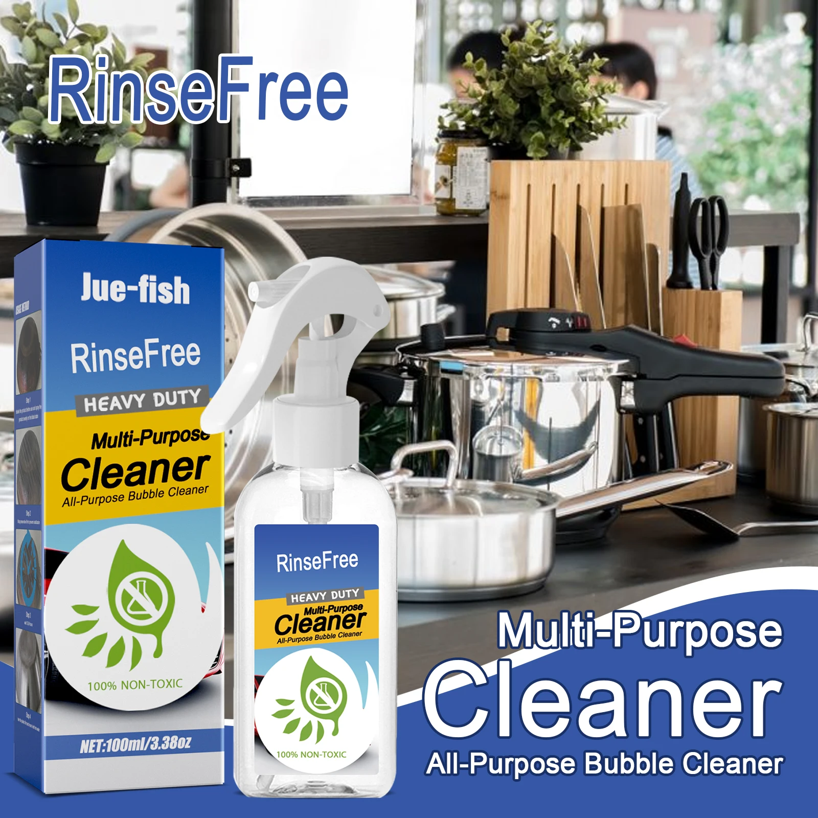 Heavy Duty Oil Stain Foamed Cleaner for Kitchenware