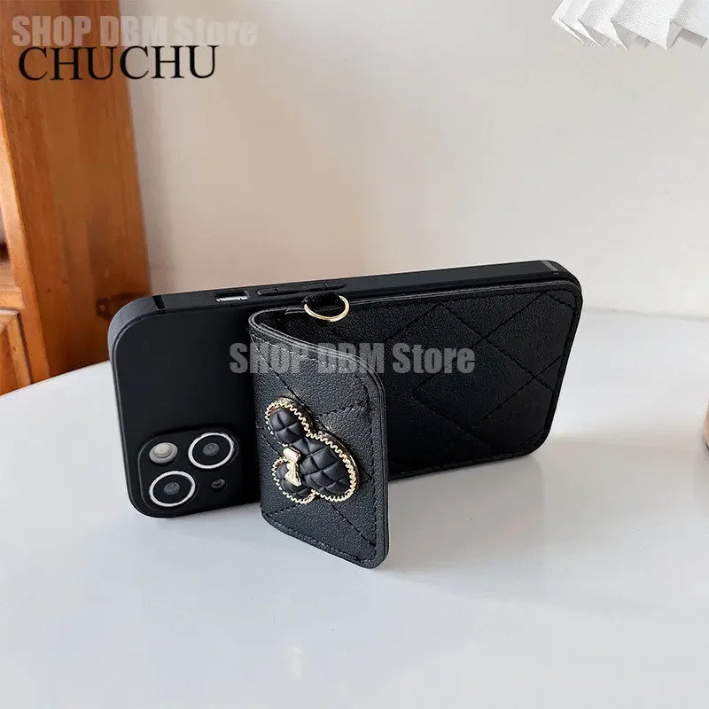 Disney Mickey Mouse Phone Case For IPhone 14 Pro Max 13 11 12 X XR XS Max Cover Luxury Leather Wallet Crossbody Lanyard Soft