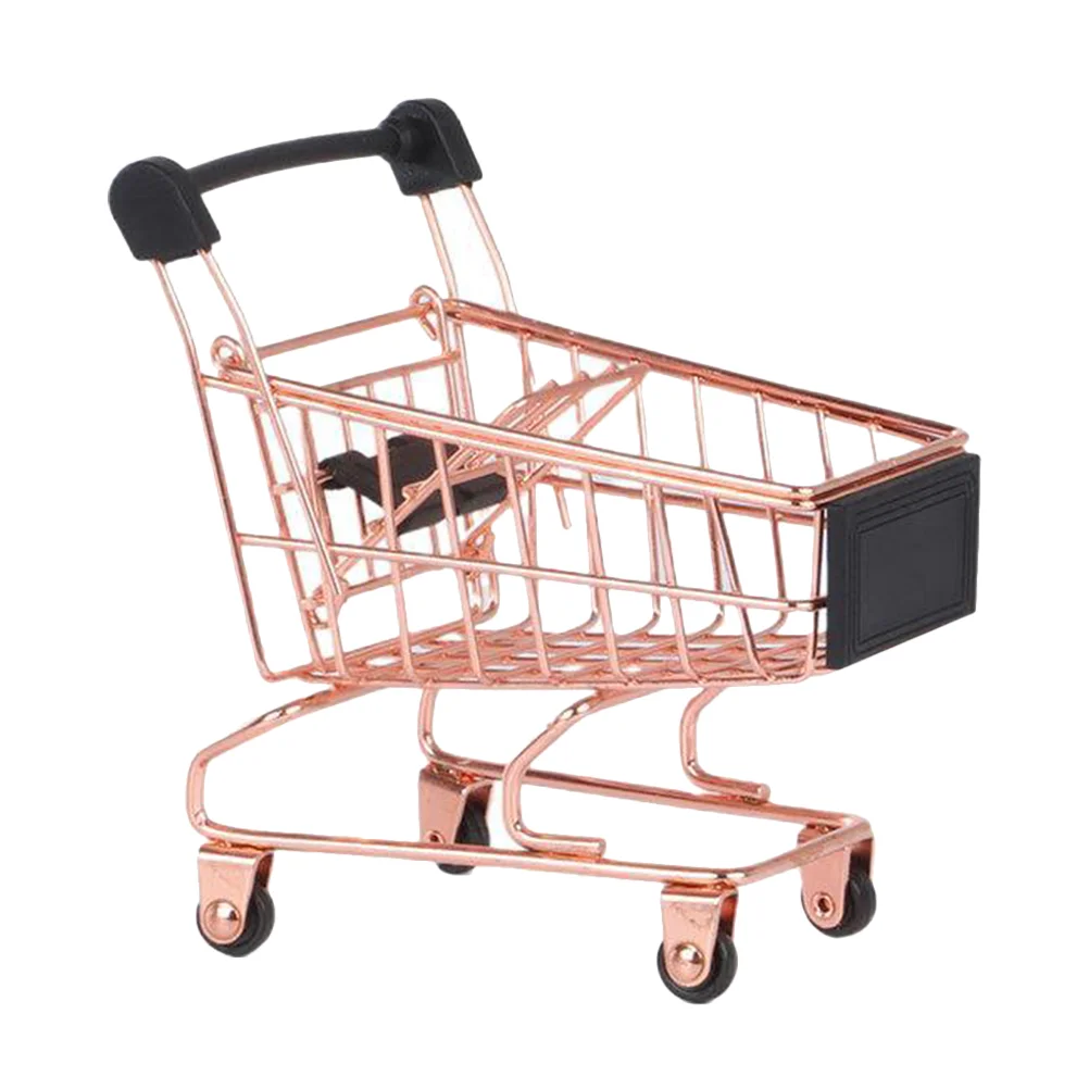 

Shopping Cart Sponge Blender Holder Handcart Shopping Trolley Novelty Storage for Home Birthday Shower