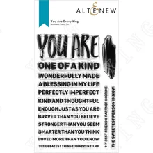 

New Arrival You Are Everything Sentiment Silicone Stamps Diy Scrapbook Diary Decoration Embossed Paper Card Album Craft Template