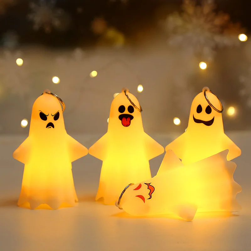 Description Picture 6 of itemHalloween LED Cute Ghost Hanging Lamp Horror Pumpkin Lantern Ghost Pendant Halloween Party Haunted House Home Decor Horror Props