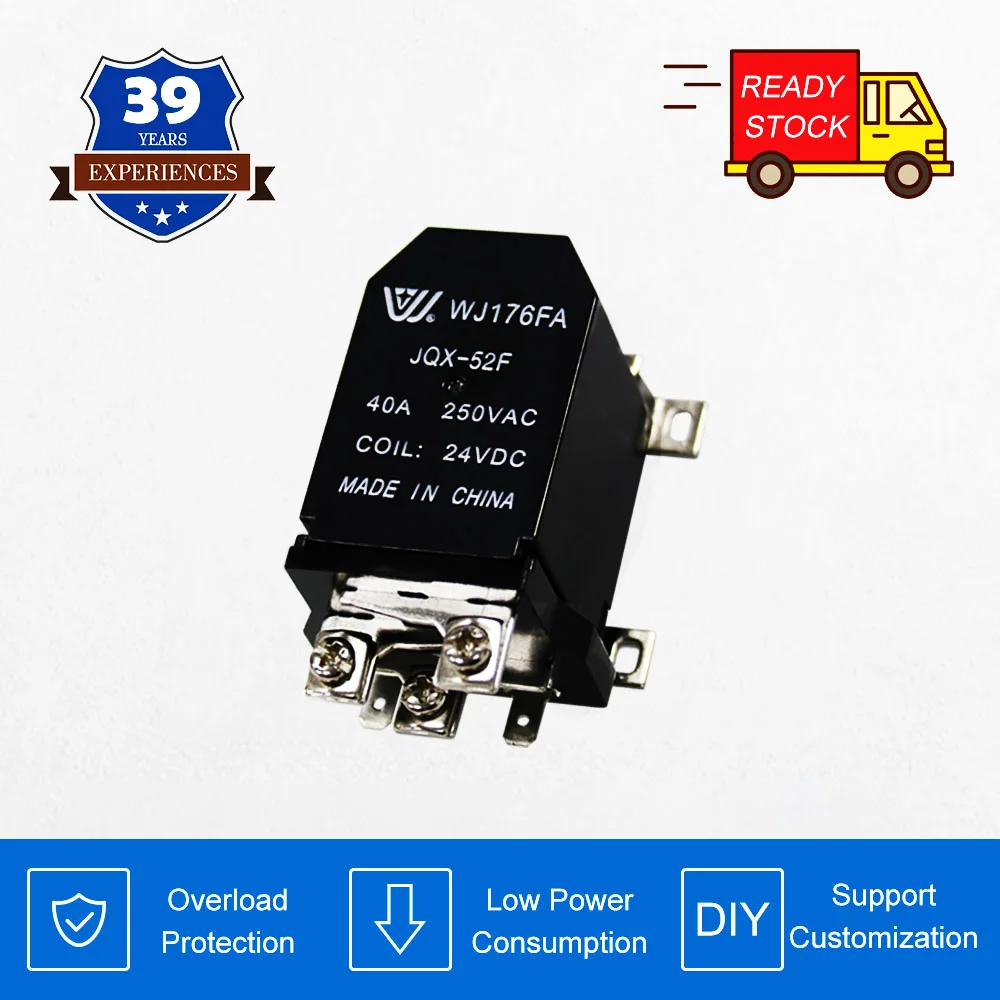 JQX52F1Zspdt24vdcrelay12VDC40agerelayswitchHighpowerRelay