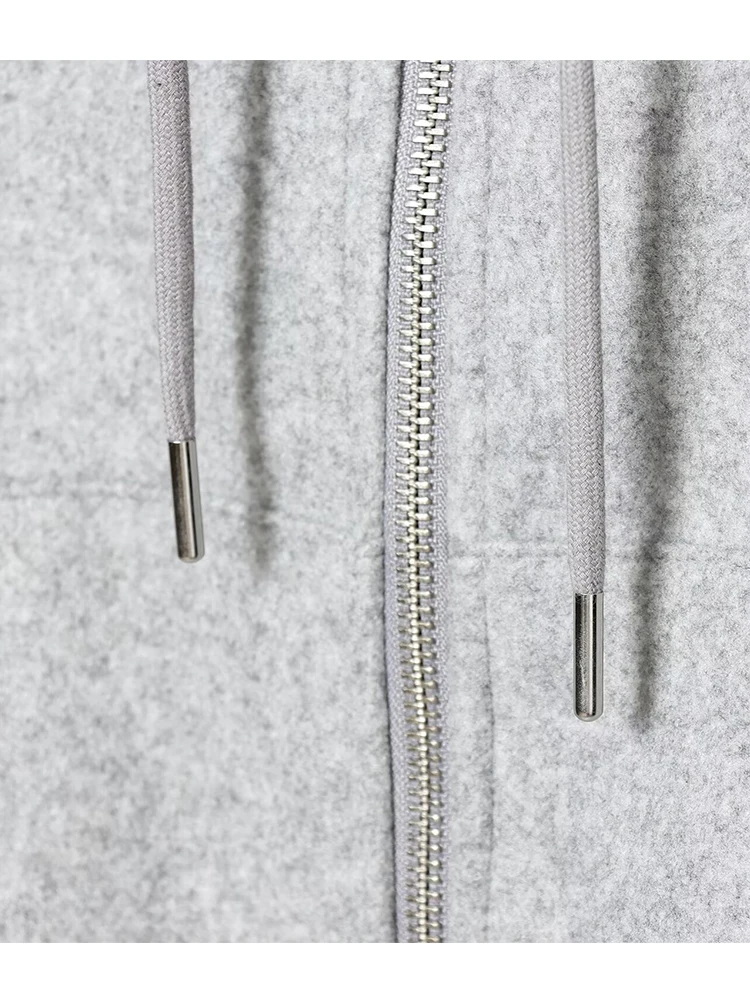 Women Soft Short Jacket 2025 Autumn Winter Long Sleeve Hooded Women's Coat Zipper Loose Female Casual New Outerwear Tops ﻿ ﻿