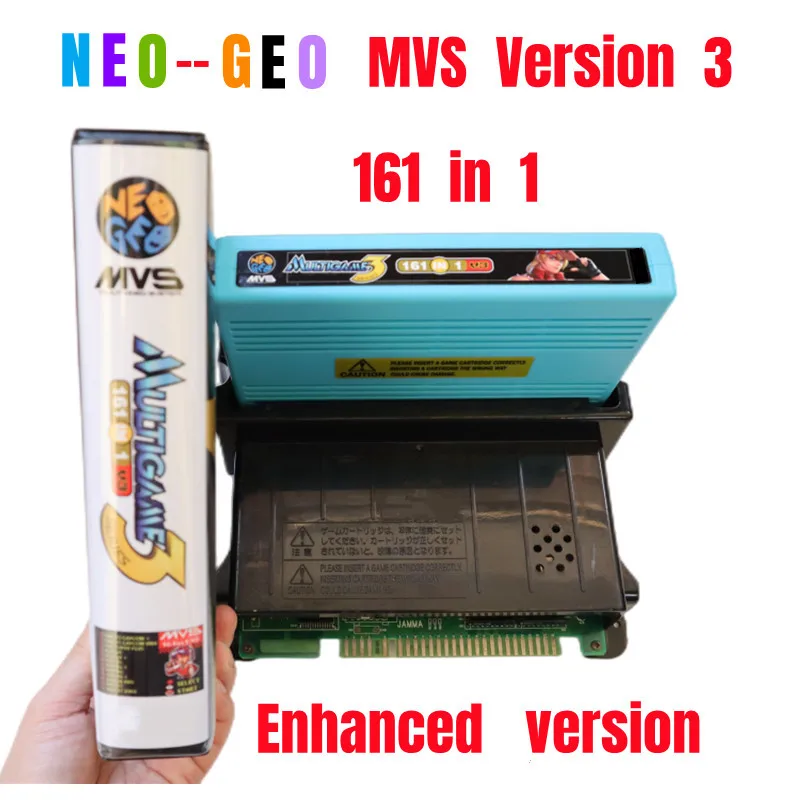 

SNK 161 in 1 games SNK Cart MVS Cassette Neo Geo Jamma 161 in 1 Multi Game Cartridge Multigame PCB board Updated Version V3