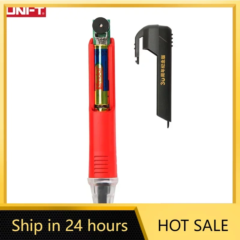 

UNIT UT12D AC Voltage Detector Non Contact Pen Tester Electric Sensor 24-1000V Voltage Meter Current Test Pencil Alarm LED Light