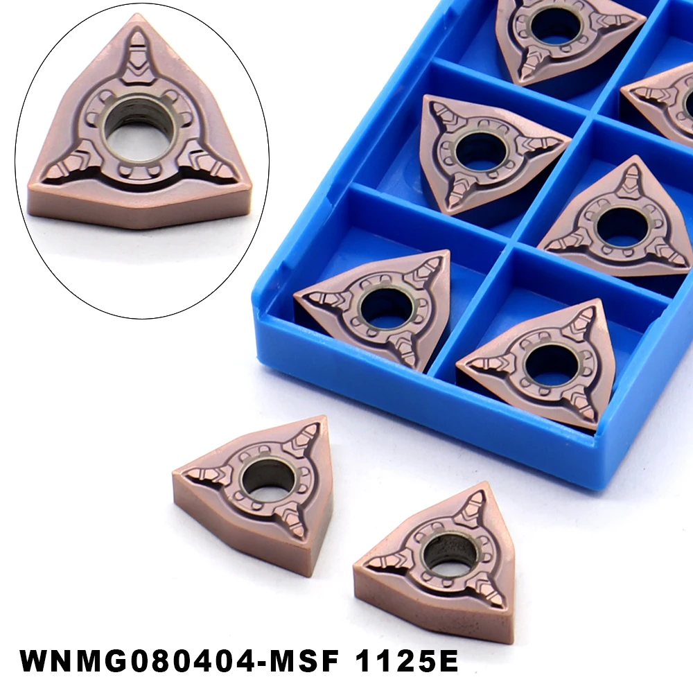 

WNMG080404-MSF 1125 Carbide Inserts External Turning Tool CNC Lathe Cutter Tools Metal Blade Turning Insert Cutting Tools WNMG