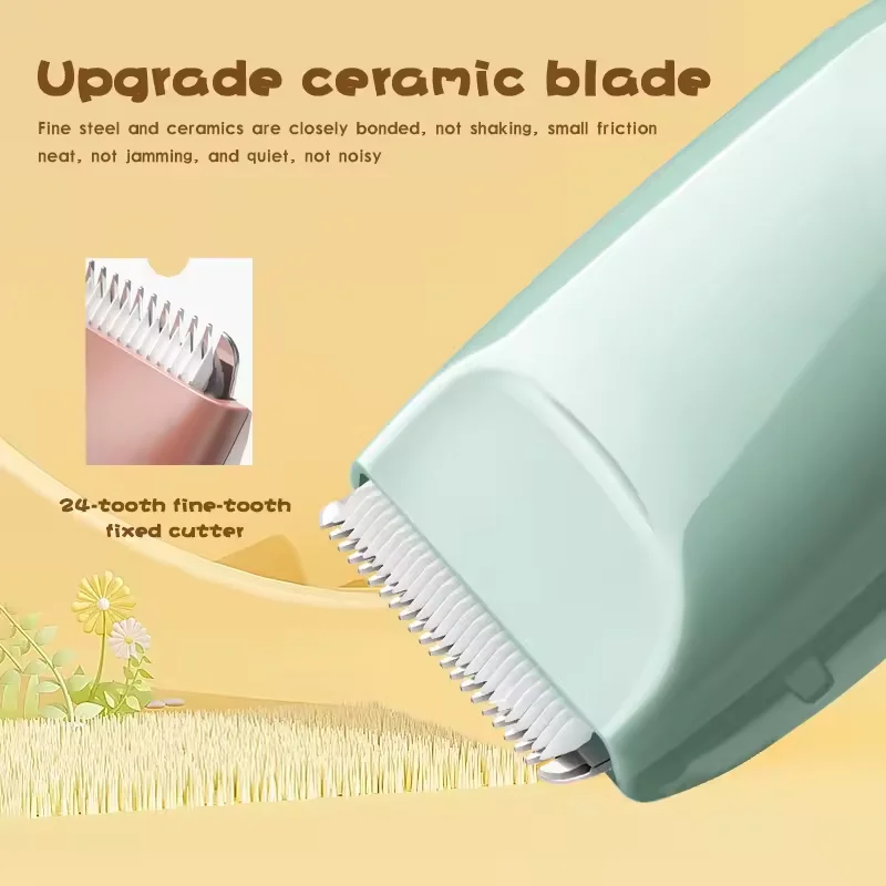 WAIKIL Professional Baby Electric Hair Clipper Silent Hair Trimmer USB Charging Cordless Digital Baby Clipper Ultra Silent 3