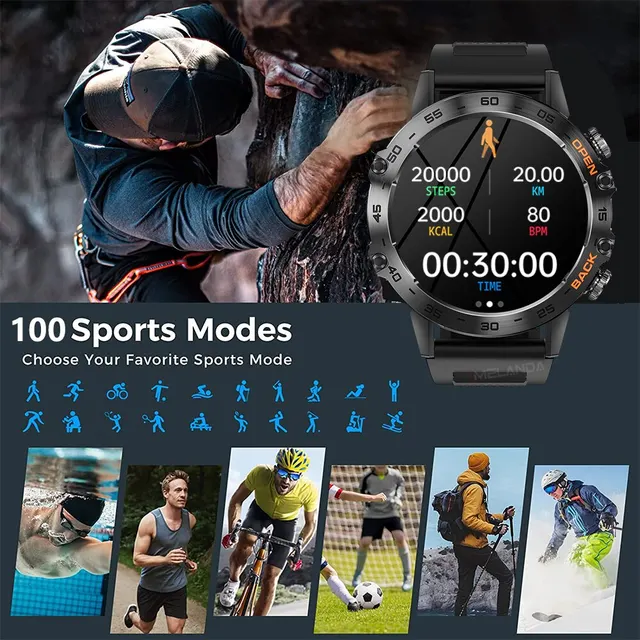 Xiaomi Mijia 1.39" Bluetooth Call Smart Watch Men Outdoor Sports Fitness Heart Rate Health Monitoring Smartwatch for Android IOS 5