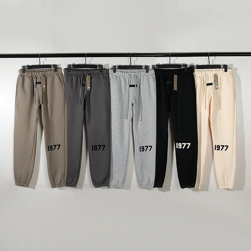 

2023fw 1977 базовые спортивные брюки для мужчин и женщин, винтажные свободные брюки, брюки, брюки для бега