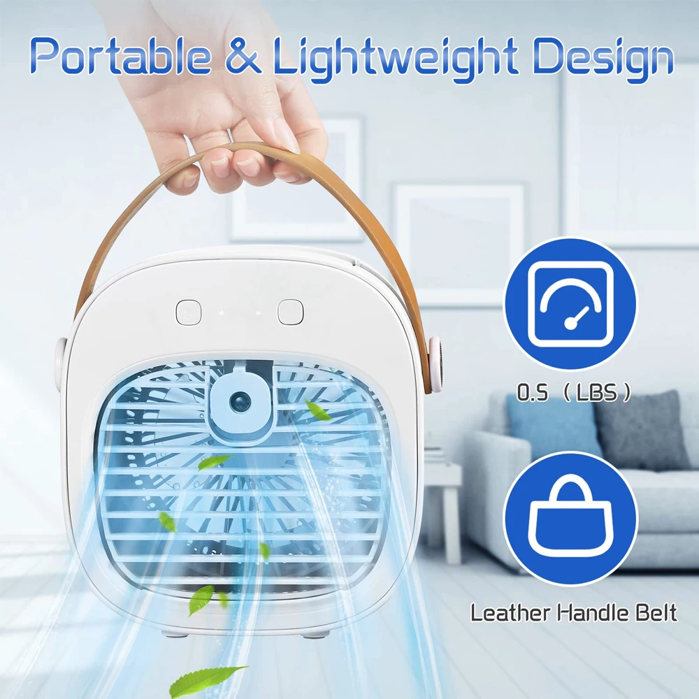 Draagbare Bladeless Fan Handheld Usb Oplaadbare Mini Cooler Geen Blad Handige Koeling Ventilator Luchtkoeler Ventilatoren Desktop