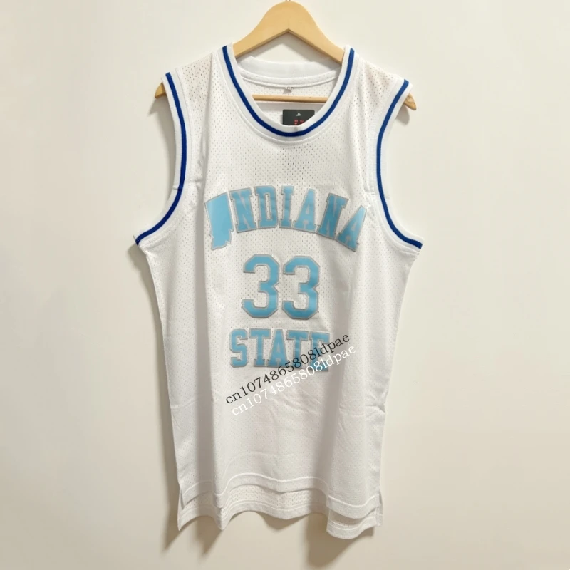 

Basketball Jerseys Men Oversize 33 Larry Bird University Embroidery Sewing Breathable Athletic Sport High Street Sportswear