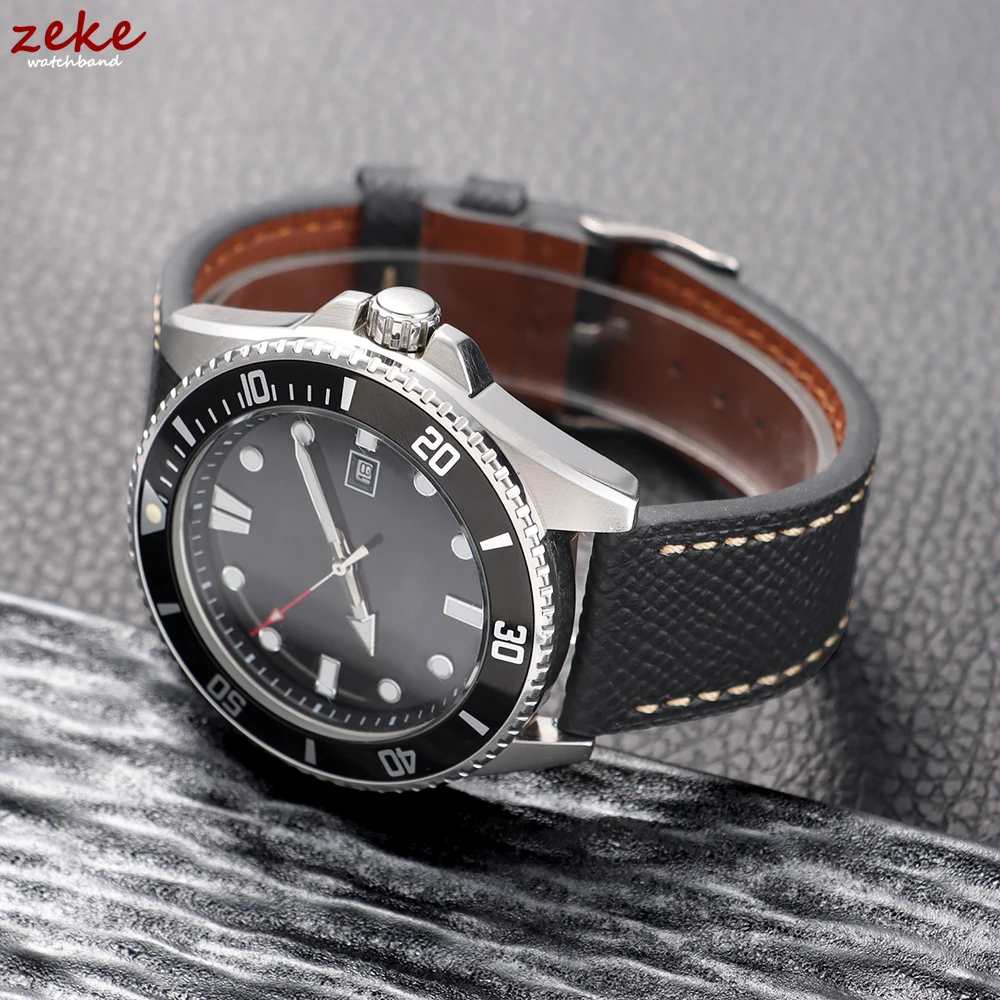 Genuine Leather Watch Strap – Retro Quick Release Wristband Accessory