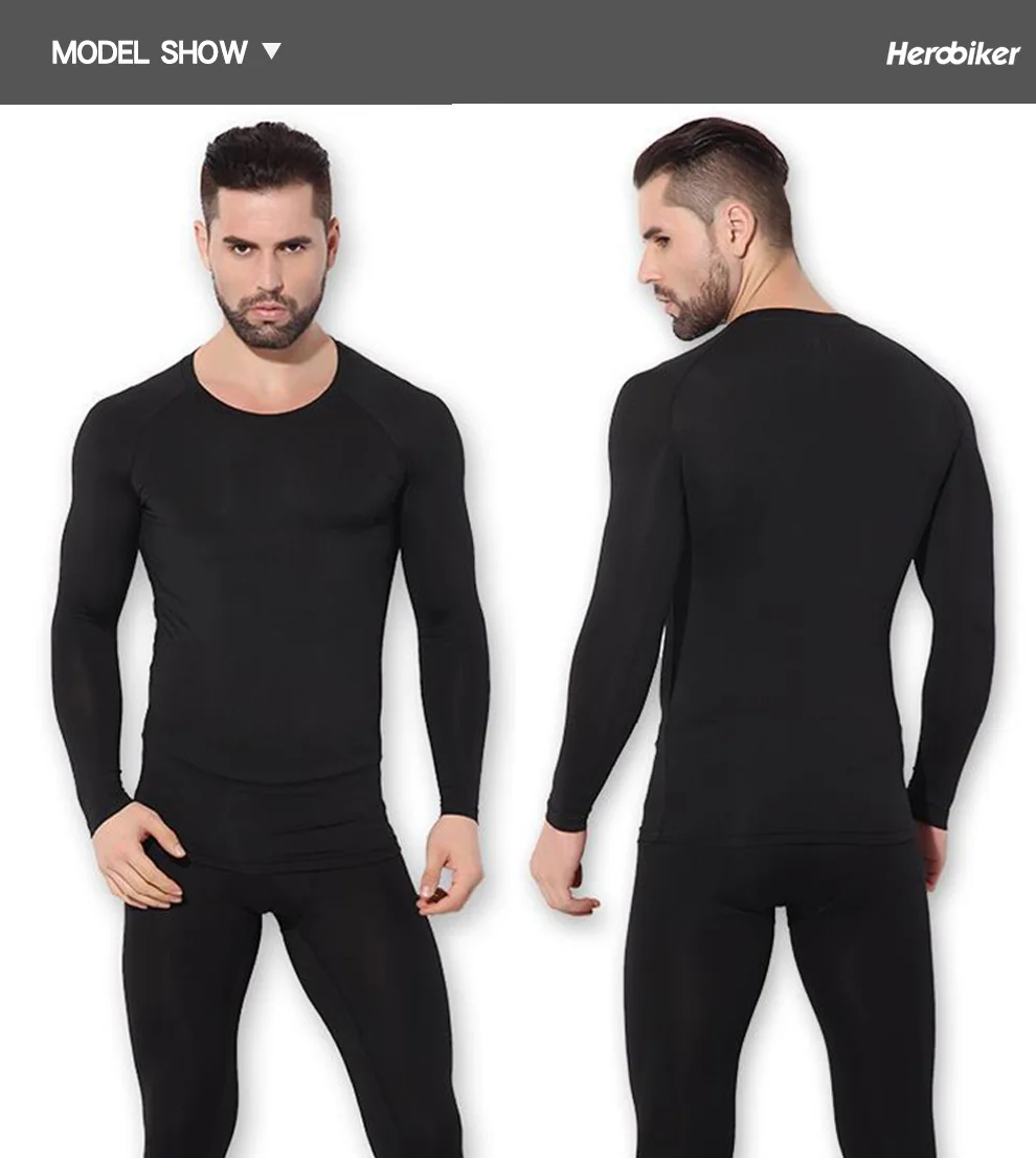 Cycling Underwear Men's Thermal Sets for Outdoor Sports