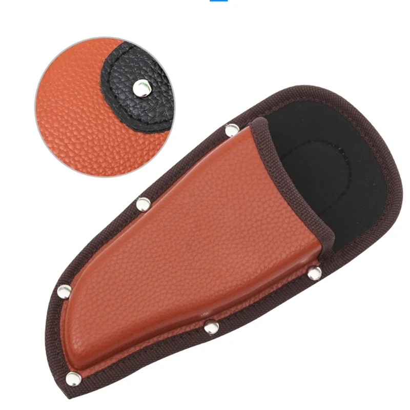 Pruner Sheath Leather Holster Scabbard for Pruning Shears/Garden Scissors Hand Pruner and Folding Knife Holder 3