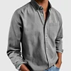 New Hot Sale Of The Season Long Sleeve Collared Men's Shirt Casual Independent Station Menswear Comfortable Breathable Spring Au