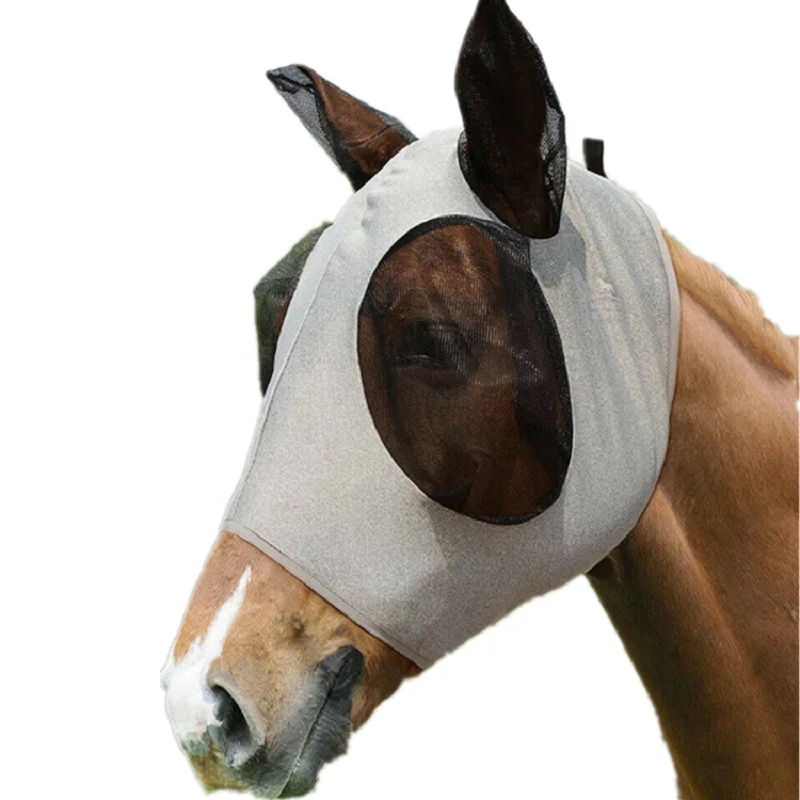 

Factory New Products Anti-sunlight Anti-mosquito Breathable Equestrian Products Horse Face Mask